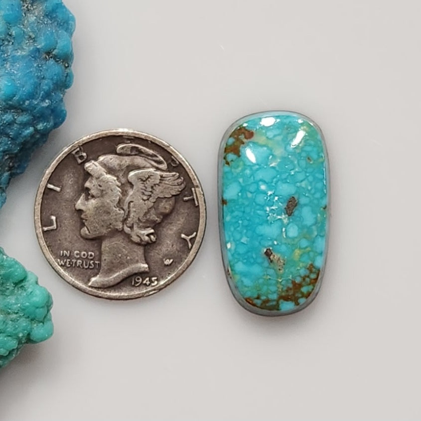 Kingman Red Web Turquoise