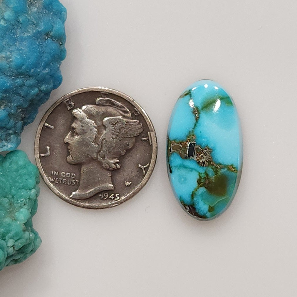 Kingman Red Web Turquoise