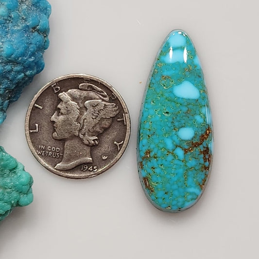 Kingman Red Web Turquoise