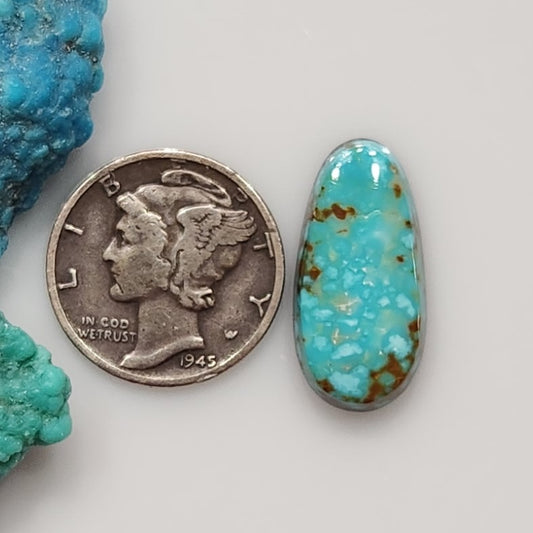 Kingman Red Web Turquoise